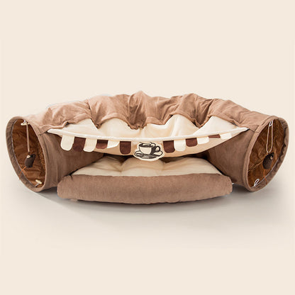 Collapsible Cat Tunnel Bedding.